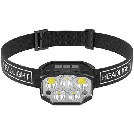 Lampe Frontale Rechargeable Haute Luminosité pour Pêche Longue Durée Induction Lumière - KZQ