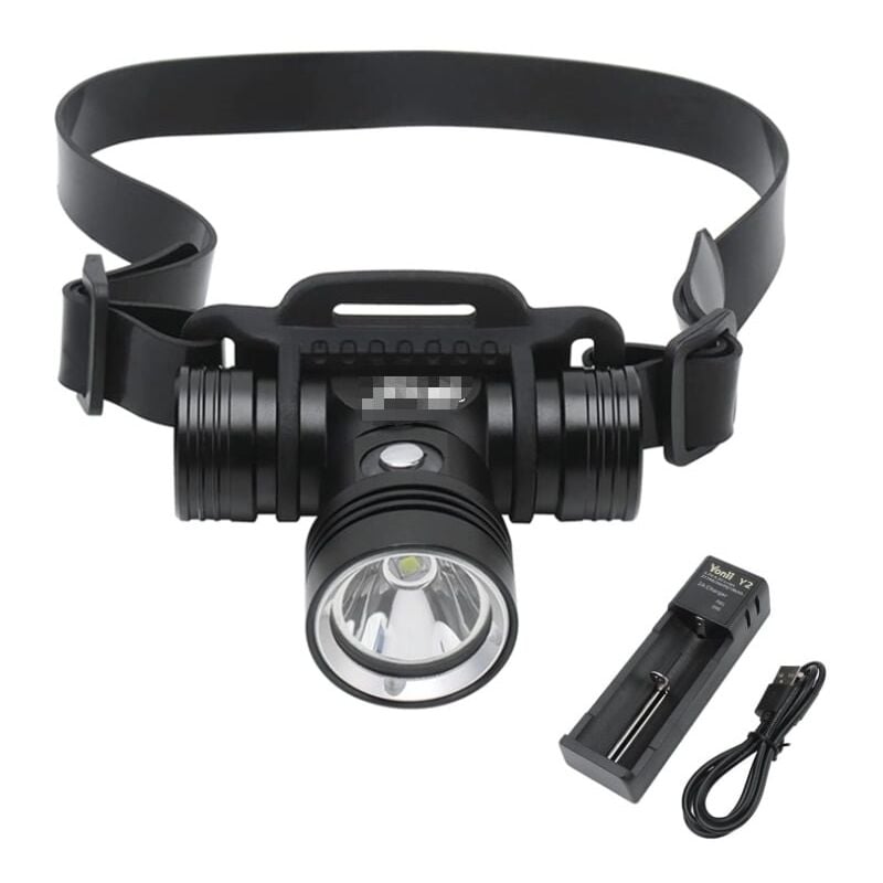Galozzoit - Lampe frontale submersible rechargeable IPX8 Lampe frontale étanche Super lumineuse 1000 lumens 3 modes d'éclairage Lampe frontale de