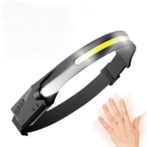 Lampe Frontale, Torche Frontale LED USB Rechargeable Puissante pour Camping, Lecture, Randonnée, Cyclisme