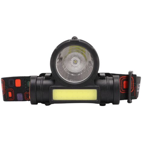 Lampe Frontale USB, Lampe de Poche COB de Charge USB Super Lumineuse étanche IPX4 pour la Course à Pied en Plein Air