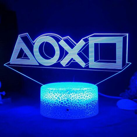 Lampe Gaming - Lampe Gamer avec Télécommande - 16 Couleurs - 4 Modes d'éclairage - Gaming Decoration (Model B)