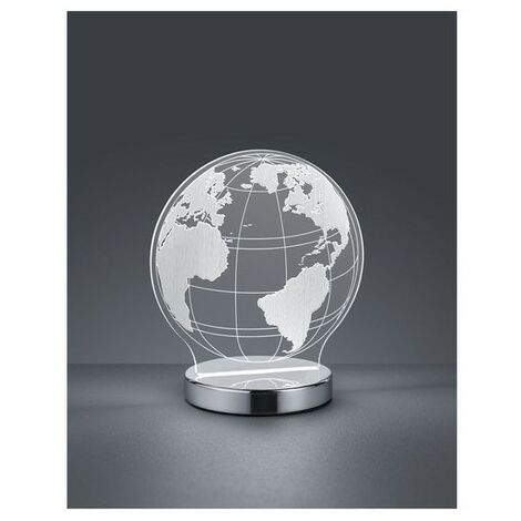 Lampe  Globe Chromé 1x7W SMD LED