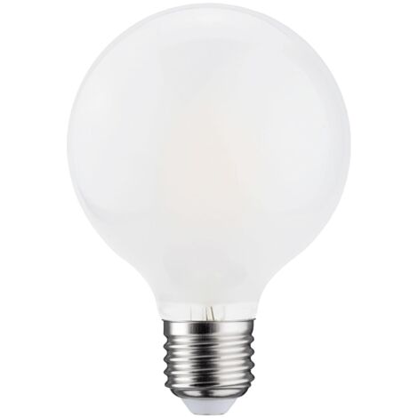 Lampe globe Led G80 Filament E27 7 Watts 3000K 800lm 15000H opale dimmable ARIC 20052