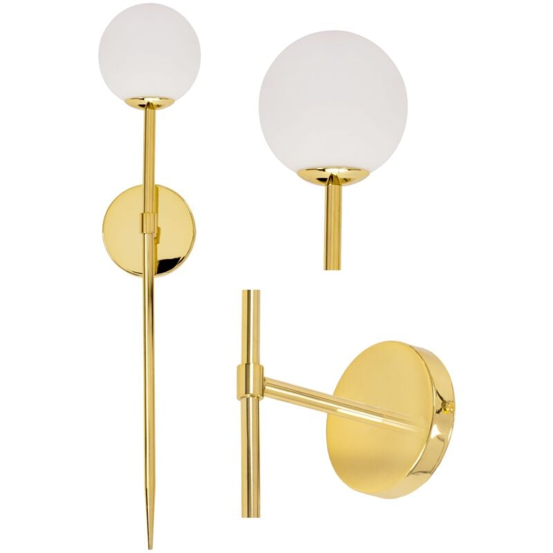Applique murale APP580-1W moderne or balle 1-POINTS de lumière G9 12X16X74CM