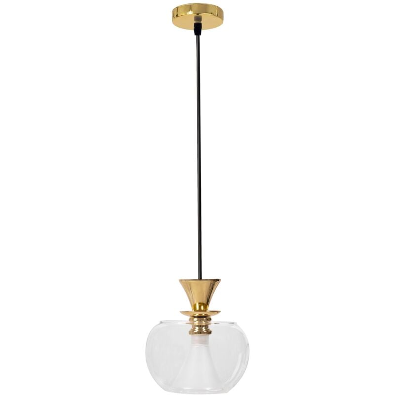 Lampe suspendue APP902-1CP verre balle or ronde 1-POINTS de lumière G9 14,5X14,5X16CM