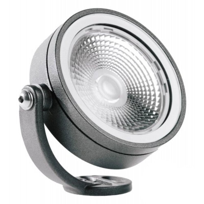 Clairage d'ambiance spot led pour l'extÉrieur 10w 3000k diamÈtre 12 cm graphite 4664gr3k