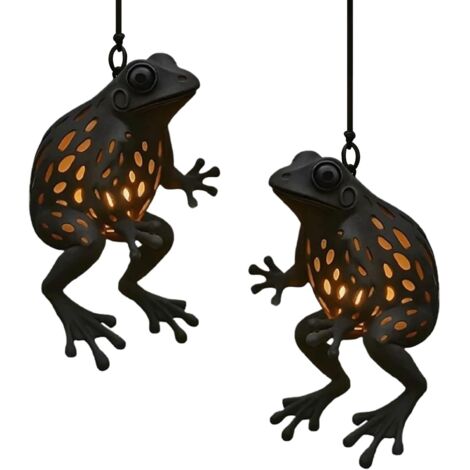 Lampe Grenouille - 2 Pièces Lampe Décoration Extérieure - Grenouille Chaude