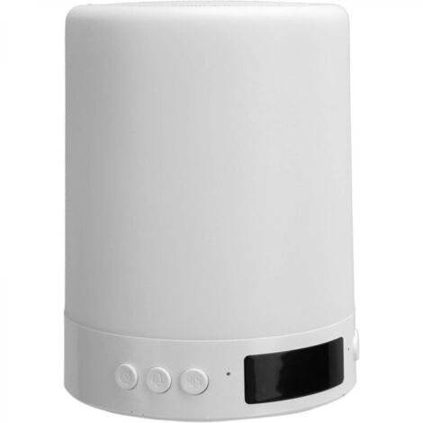 Lampe Haut-Parleur Bluetooth, Son de la Lampe de Chevet Tactile Avec Affichage de L'heure par LED, Audio Bluetooth de Bureau Avec 3 Modes de Luminosité et 7 Commutateurs de Couleur