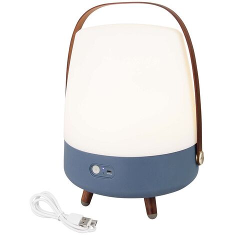 Lampe haut-parleur - portable et sans fil - connexion bluetooth et son haute fidélité, couleur bleu - Kooduu - Lite-up Play Ocean