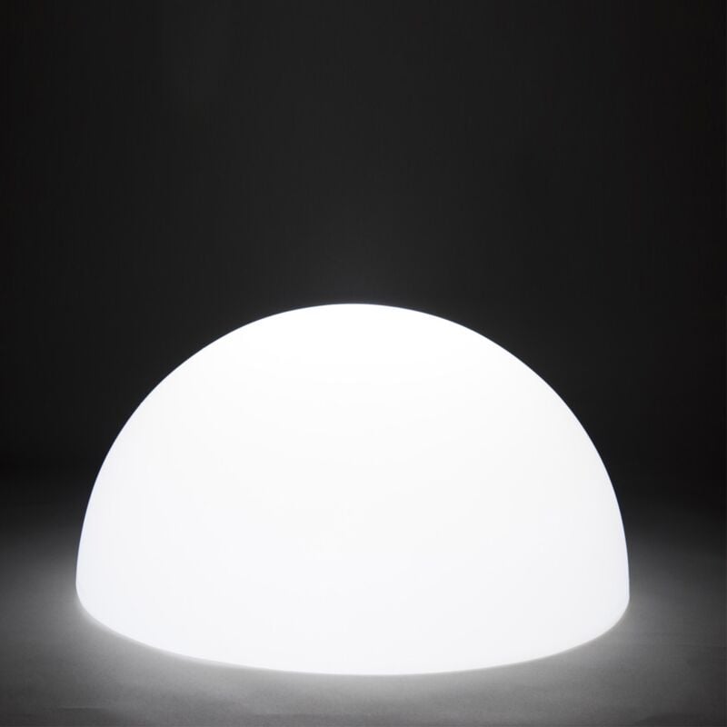 Lampe hémisphérique lumière blanche en polyéthylène mod. Babymoon ø 55 cm