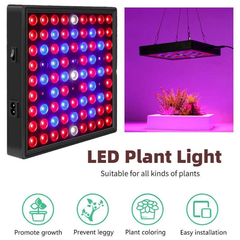 Lampe Horticole LED Croissance Floraison - Cultivez des Plantes Saines à L'intérieur - Panneau LED Horticole - Lampe UV Plante Interieur pour Semis