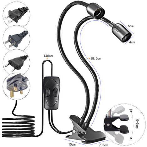 Lampe Horticole LED Spectre Complet pour Plantes d'Intérieur - Base E26/E27 (Ampoule Non Incluse)