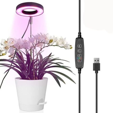 Lampe horticole tricolore rouge, bleue et blanche, 45 W, 256 LED à spectre complet pour la culture hydroponique, adaptée aux plantes et aux légumes.