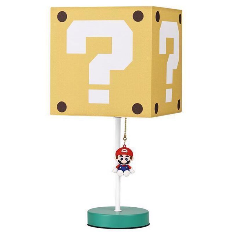 Lampe icône Super Mario veilleuse de chevet carrée en forme de point d'interrogation