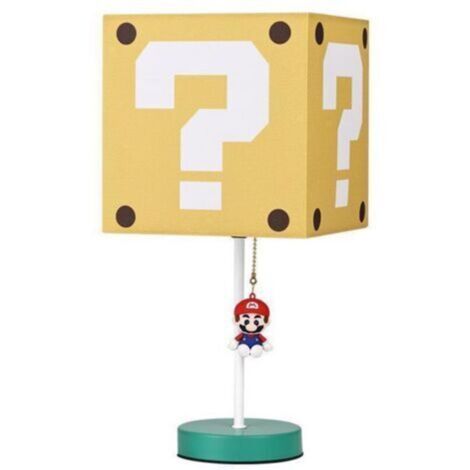 Lampe icône Super Mario veilleuse de chevet carrée en forme de point d'interrogation