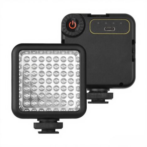 Lampe infrarouge IR49S Mini pour caméra vidéo et caméscope, batterie rechargeable intégrée, 3 supports de fixation