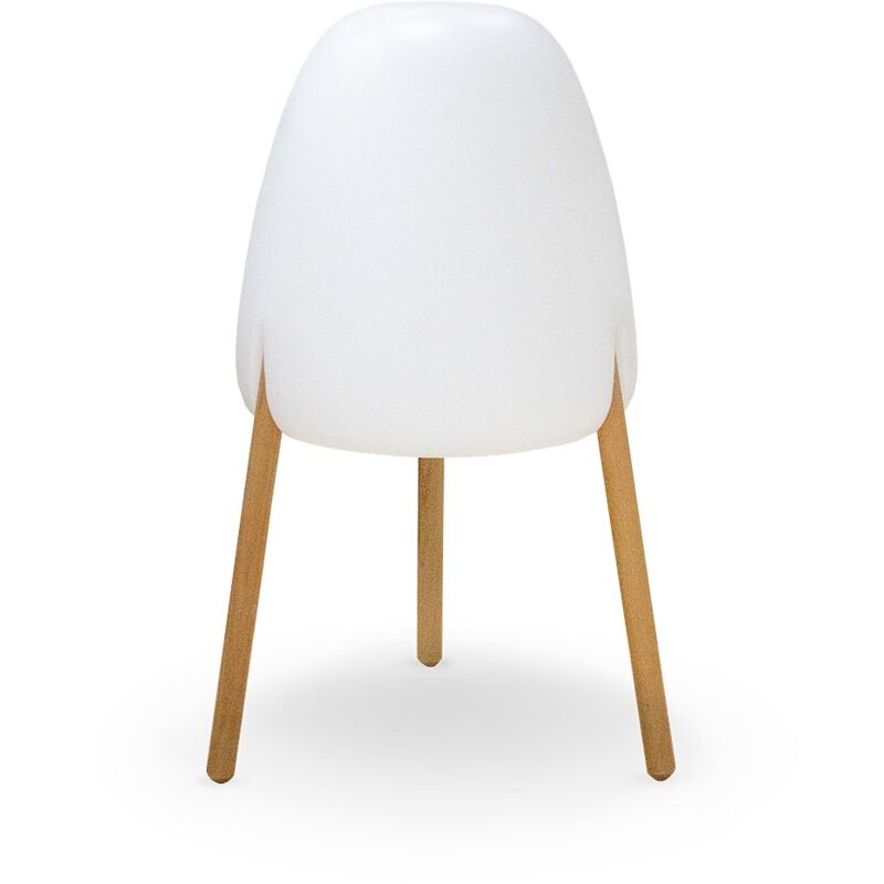 ROCKET 70 cm de haut. Lampadaire sans fil pour l'intérieur et l'extérieur. Lumière LED avec charge solaire ou USB. Fabriqué en Espagne