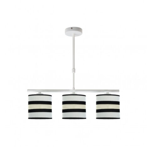 Lampe Karla 3xe14 Blanc/beige Regx55x14 Cm