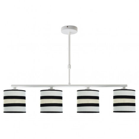 Lampe Karla 4xe14 Blanc/beige Regx75x14 Cm
