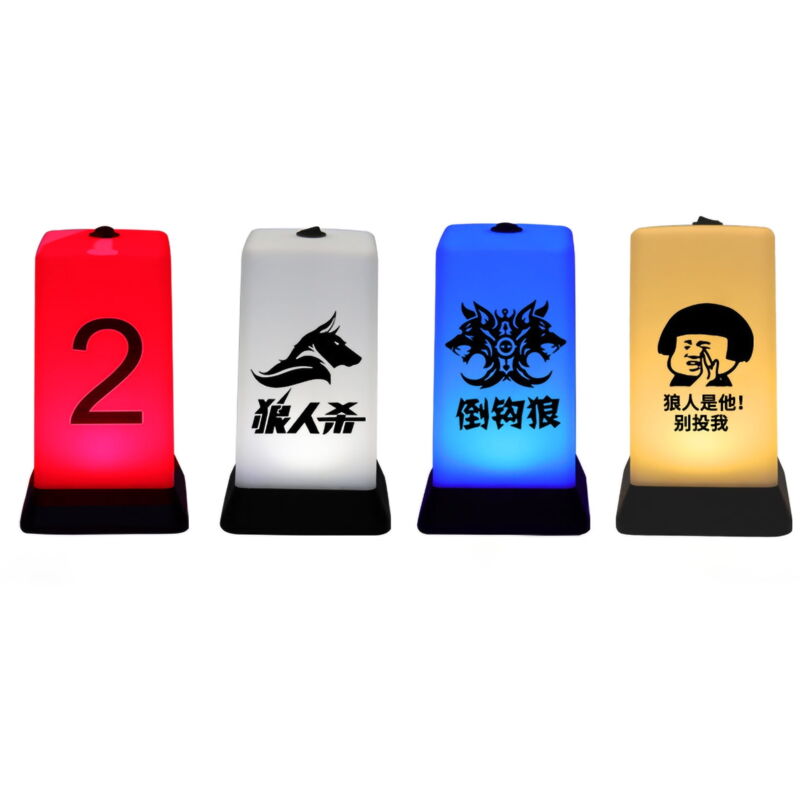 Lampe ktv rechargeable, étanche, résistante aux chutes, 2 couleurs, led, pour bureau, jeu, pour bar (interrupteur supérieur, positionnement bicolore,