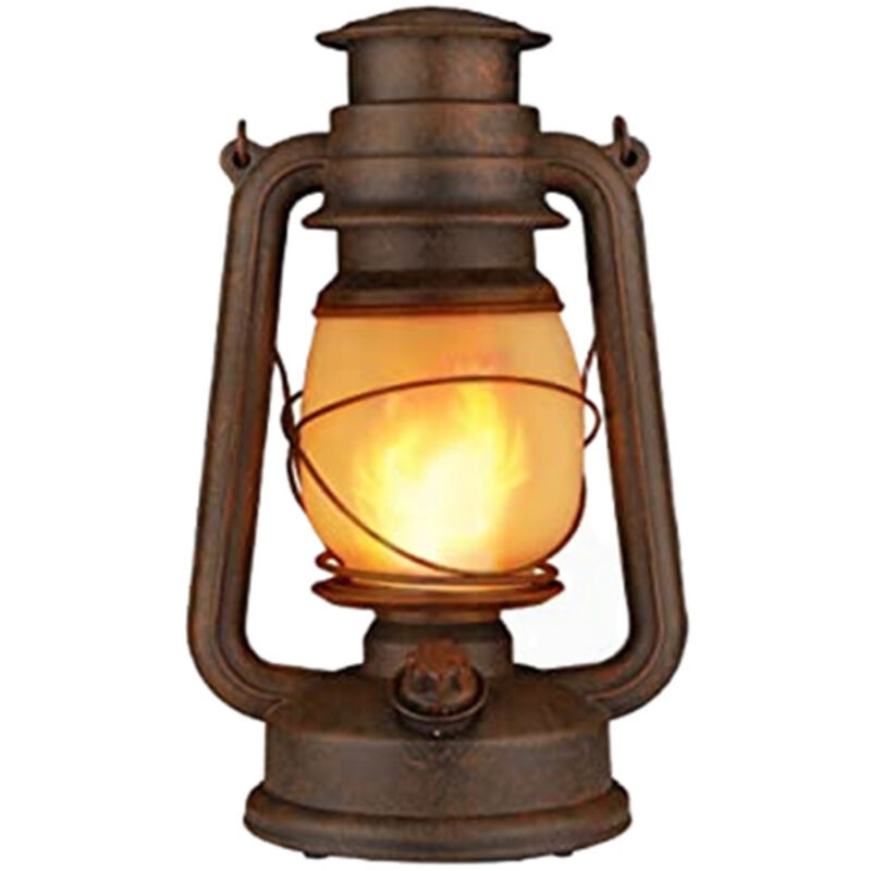 Lampe Lanterne LED Décorations Maison Lumières Sans Fil à Piles, Lanterne Extérieure, Design Rétro, Lanterne de Camping, Lampe à économie D'énergie