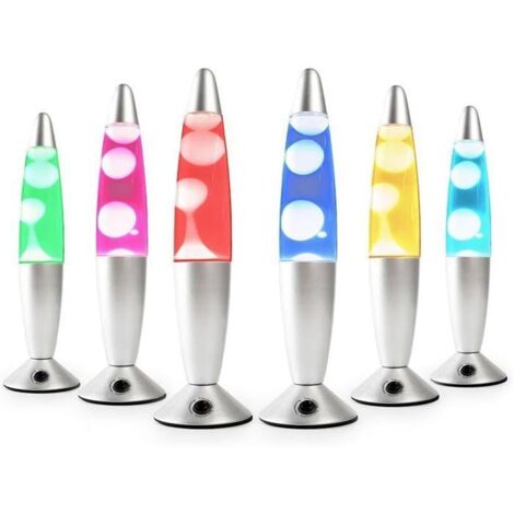 Lampe Lave LED avec Mouvement de liquide Multicolore - Lampe à Lave LED - Lampe Magma - Lampe Lave - Verre Robuste - Lampe Veilleuse