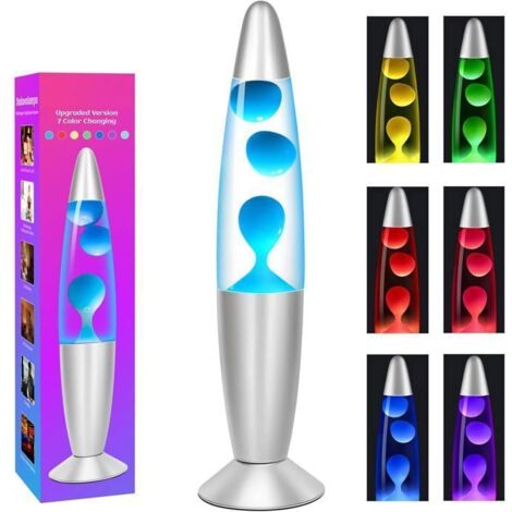 Lampe Lave LED Multicolore - CELLUSTOP - Lampe Magma - Verre Robuste - Éclairage Ambiance - Design Rétro