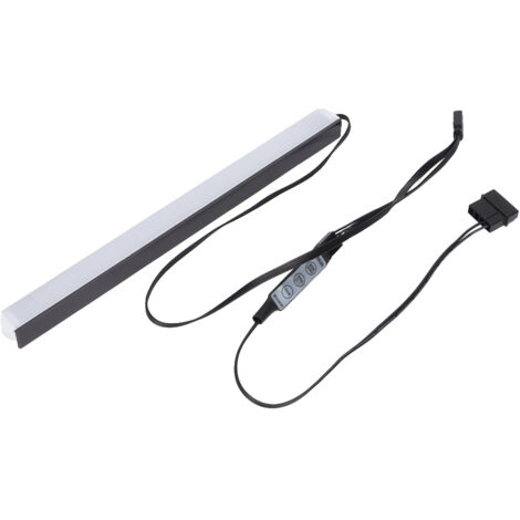 Lampe LED 12V multicolore acrylique aimantée 4 broches avec télécommande manuelle pour boîtier PC 40 cm