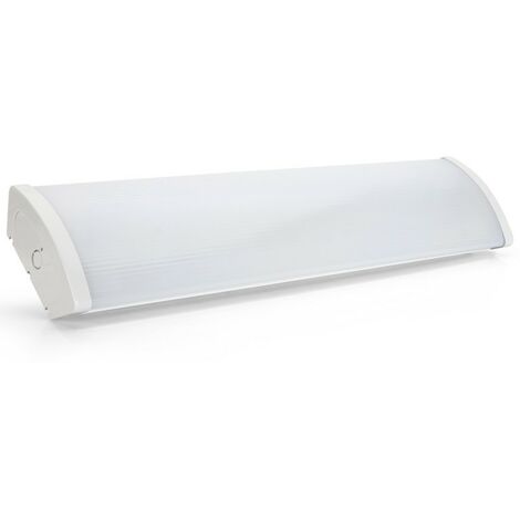 Lampe LED 2X18W Réglette acrylique opalescente 6500K 1250 x 65 x 153 mm ASLO
