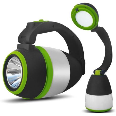 Lampe LED 3en1 camping lampe de bureau lampe de poche 5W 60 200lm Blanc froid 6000K alimentation 3xAA 15V