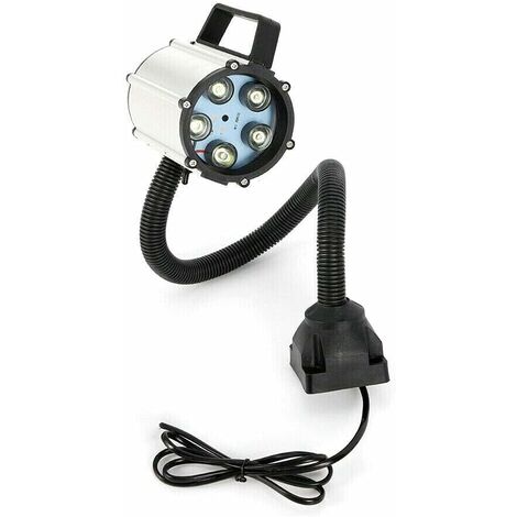 Lampe LED 5W pour machine-outil CNC, pour machine-outil CNC à coudre, tour, base fixe, bras flexible