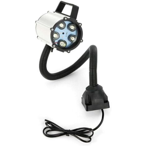 Lampe LED 5W pour machine-outil CNC, pour machine-outil CNC à coudre, tour, base fixe, bras flexible