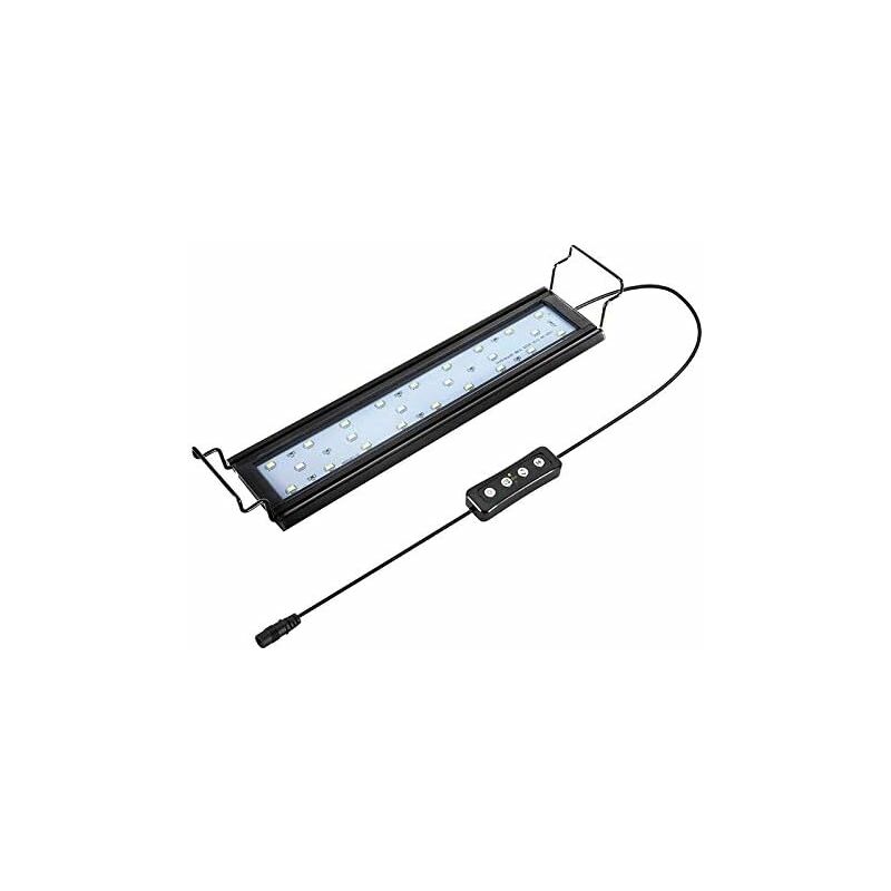 Triomphe - Lampe LED Aquarium, 30cm Rampe LED avec Minuterie, Dimmable, Support reglable, pour Eclairage(Blanc, Bleu, Rouge)