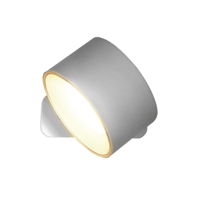 Jusch - Lampe led, avec support de chargement usb, 2000mAh, 3 modes d'éclairage, Blanc