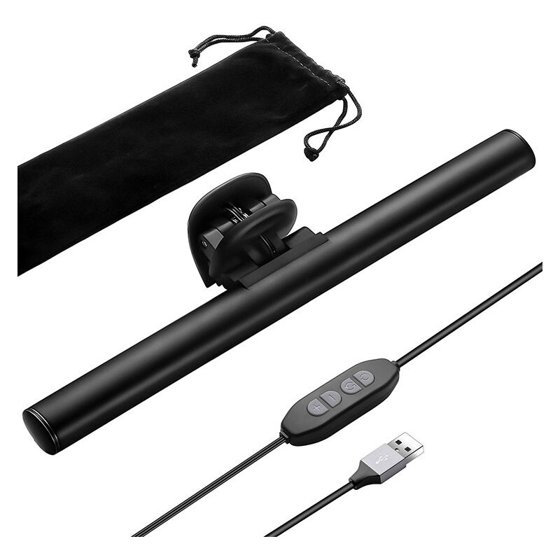 ZVD - Lampe led Bureau usb, Liseuse Moniteur Ordinateur, 3 Couleurs, 40cm