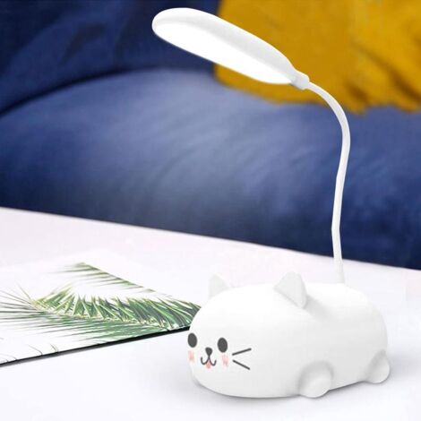 Lampe LED Chat USB Rechargeable Sans Fil Protection Yeux Lecture Chevet