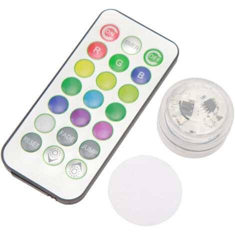 Lampe LED Colorée Multimodes Étanche, Forte Adhésion, Lumière d'Ambiance avec Télécommande
