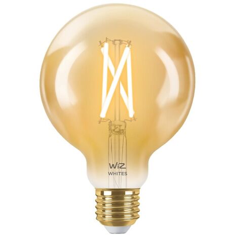 Lampe LED connectée Globe filament Wizpro E27 TW+RGB E27 2000-5000K 640 lm Ø 125 mm - Kosnic