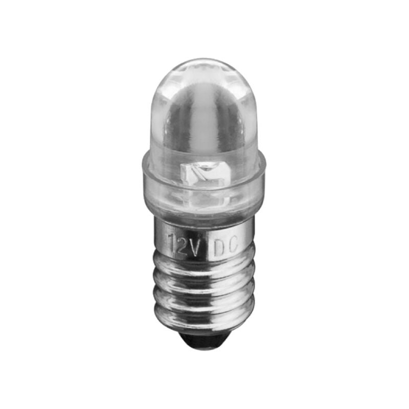 Lampe led culot E10 0W16 12VDC blanc froid