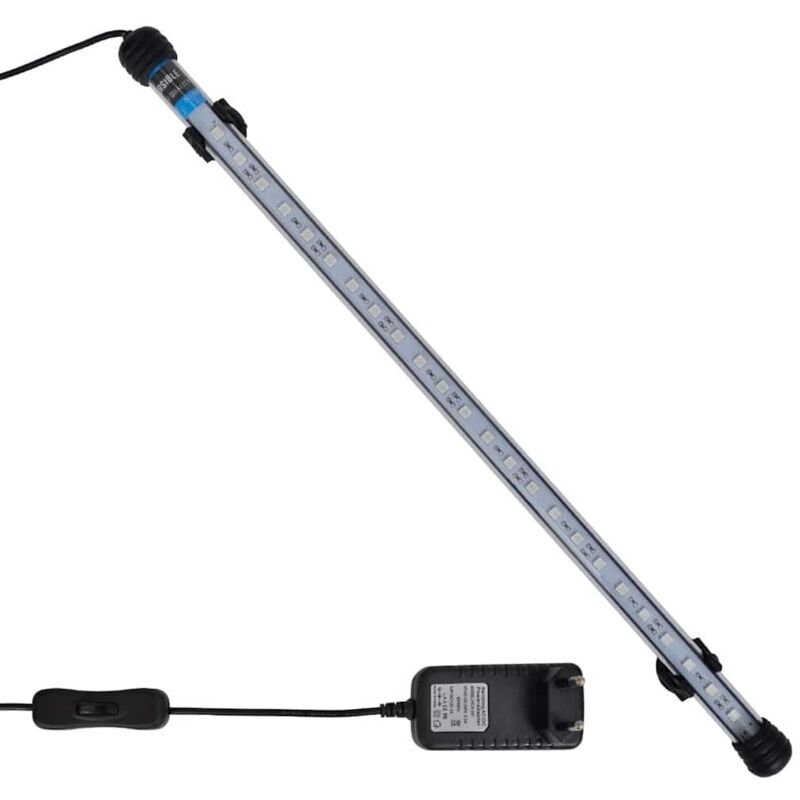 vidaXL LED-aquariumlamp 48 cm blauw 41215