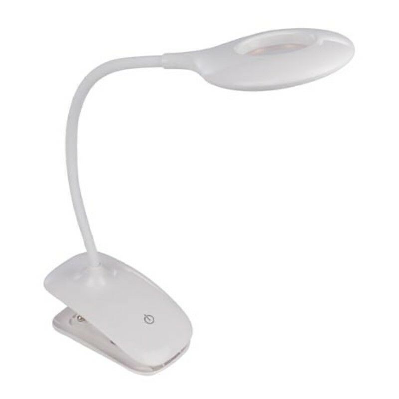 Velleman - Lampe led rechargeable avec pince/socle, col de cygne, connexion usb, interrupteur marche/arrêt et fonction de variateur, 20 LEDs, pour