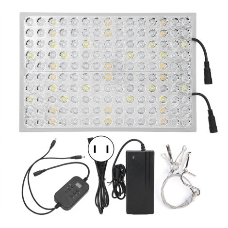 Lampe LED de Croissance 300W Plein Spectre avec Minuterie et Variateur pour Plantes d'Intérieur, Prise Universelle 100‑240V
