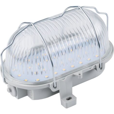 Lampe LED de lampe ovale pour extérieur, Atelier, 7 W, gris, 56750 - as – Schwabe