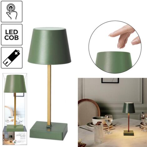 Lampe Led De Table Tactile Vert