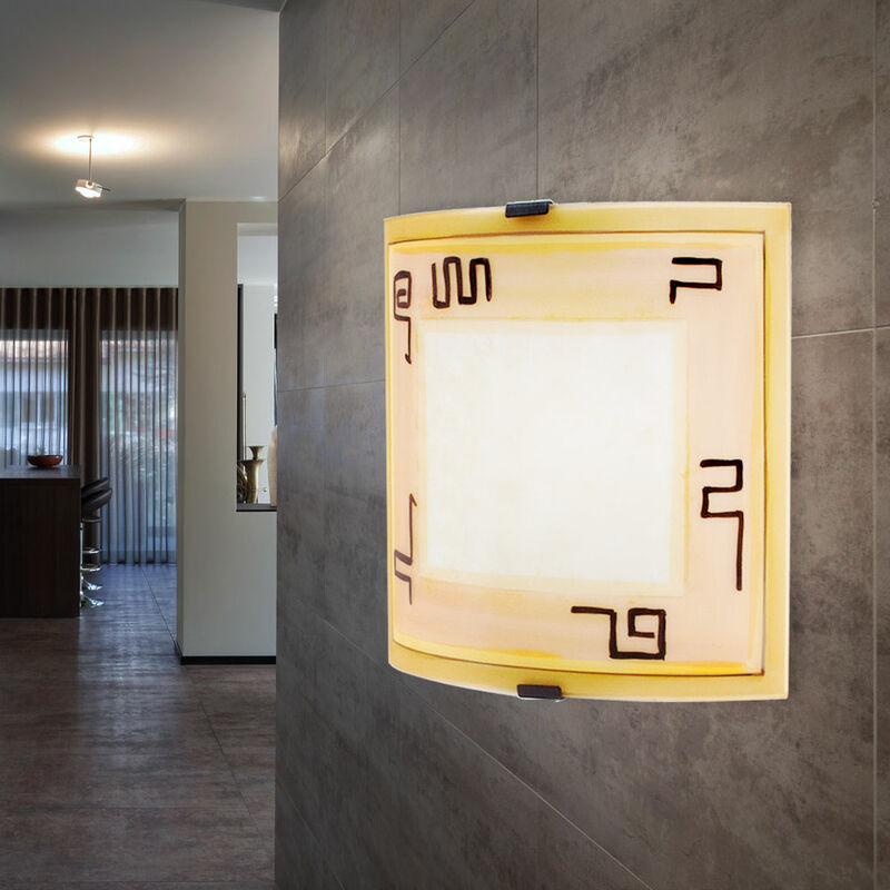 Applique murale cuisine plafonnier éclairage en verre dans un ensemble comprenant des ampoules led