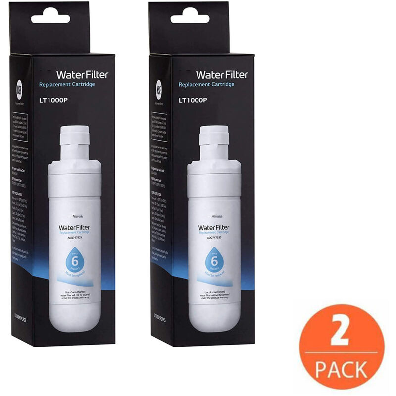 Boed - Lot de 2 filtres (LT1000P) Réfrigérateur, filtre à eau du réfrigérateur