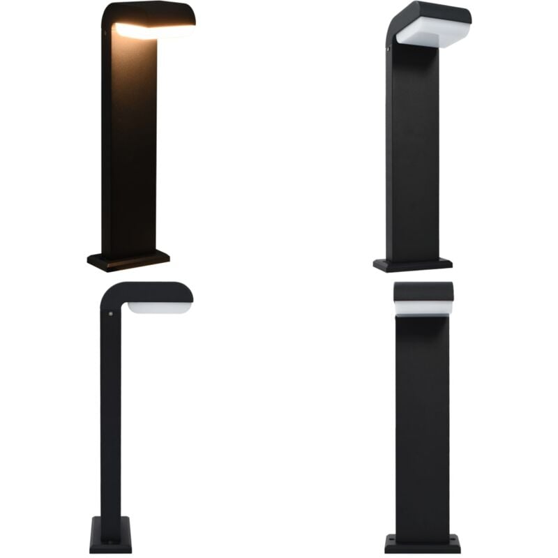 Lampe led d'extérieur 9 w Noir Ovale - Lampe Exterieure - Éclairage Extérieur - Lampadaire - Luminaire Extérieur - Lumière Extérieure - Home & Living