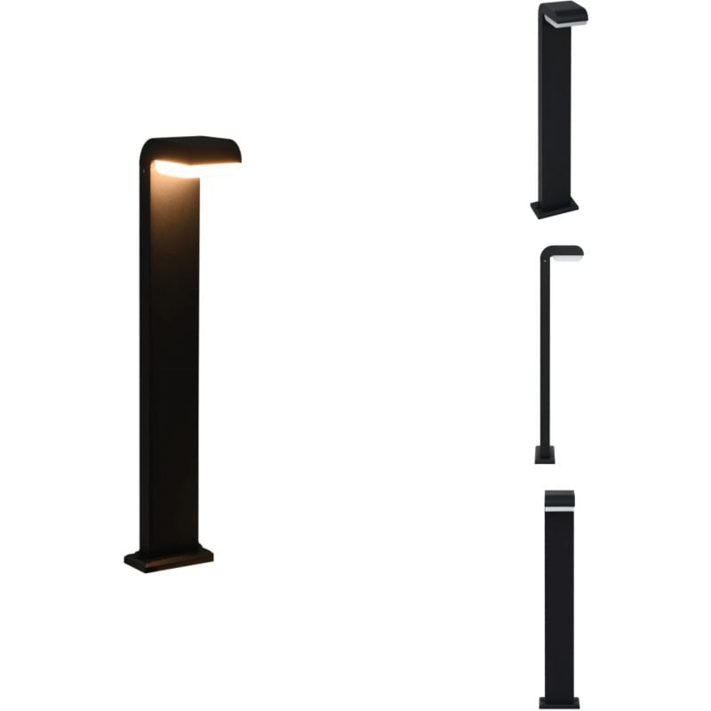 Vidaxl - Lampe led d'extérieur 9 w Noir Ovale - Lampe Exterieure - Éclairage Extérieur - Lampadaire - Luminaire Extérieur - Led Exterior
