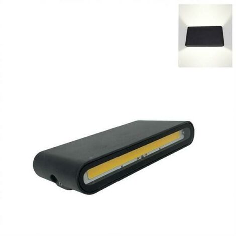 Lampe led double lumiÈre 12w black wall lamp 230v led cob 4200k