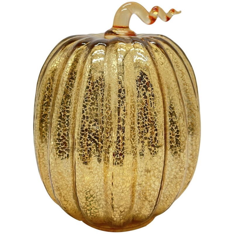 Lampe led en forme de citrouille en verre, luminaire décoratif d'intérieur, idéal pour une chambre, une salle de bain, une cuisine, un couloir ou un